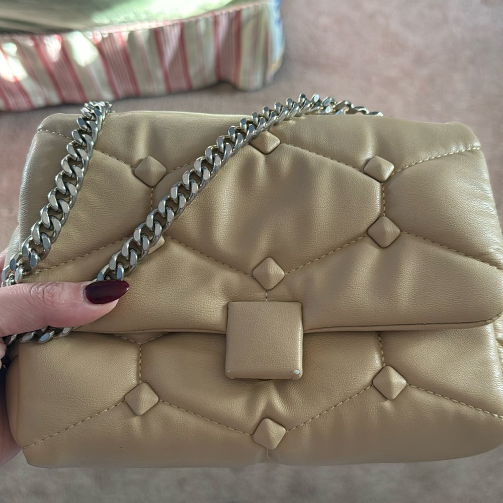 Zara nude messenger bag